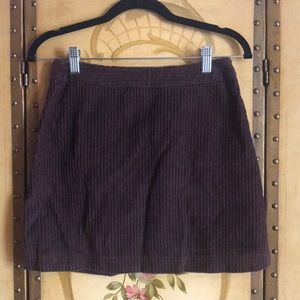 🍄Vintage Brown Corduroy Mini Skirt